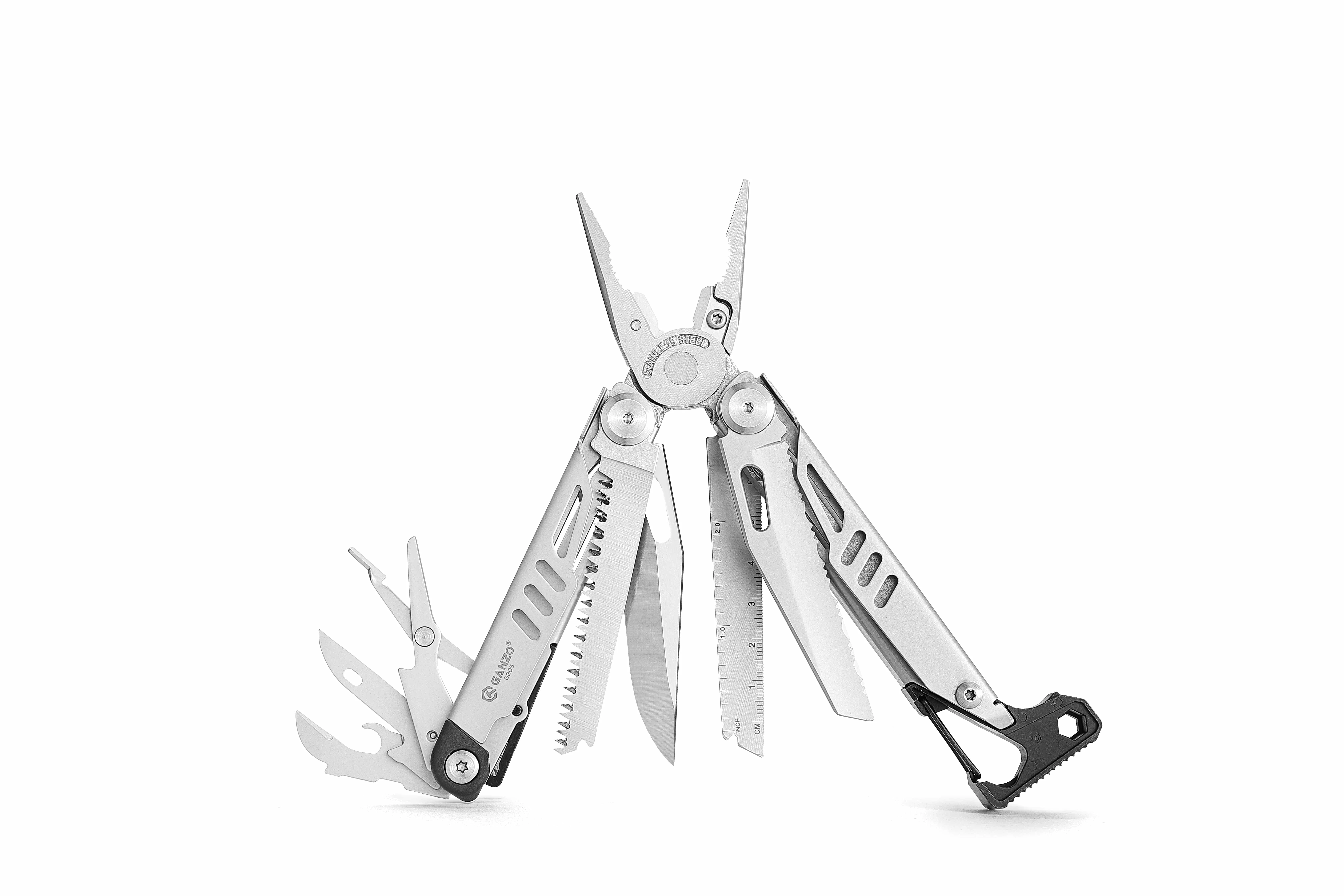 MULTI-TOOL GANZO G305 Multitools DIY Multitool Klappmesser Schere Schneidwerkzeug EDC Survival-Ausrüstung Manueller Multifunktionswerkzeug – Detail 6