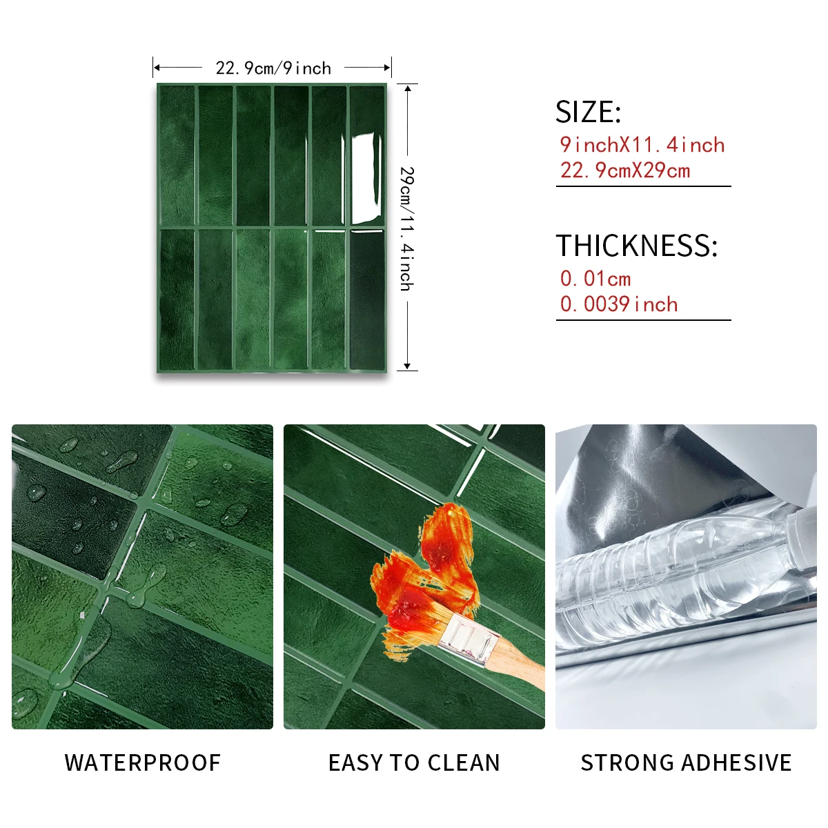 22.9x29cm Self-adhesive Color  - Home Decor Wall Molding ulasan dan harga