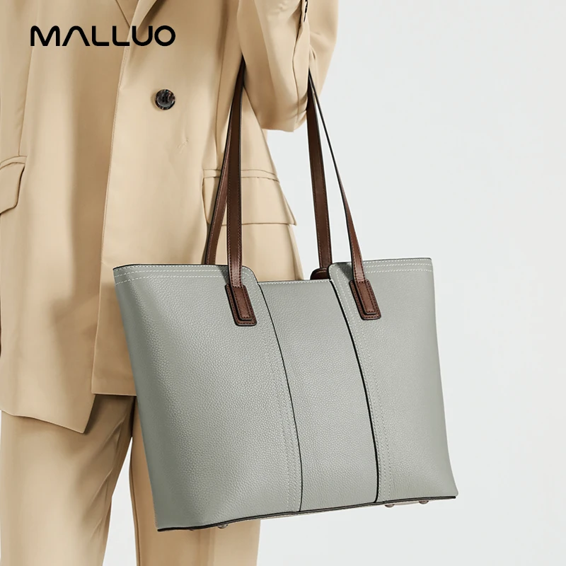 

Women's Cow Genuine Leather Bag Ladies Large Capacity Versatile Shoulder Commuter Handbag Female Cowhide Luxury Underarm Bags