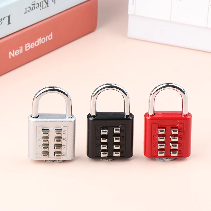 8 Digits Password Code Combination Padlock Zinc Alloy Suitcase For Luggage Travel Smart Lock Code Keyed Anti-thieft Lock