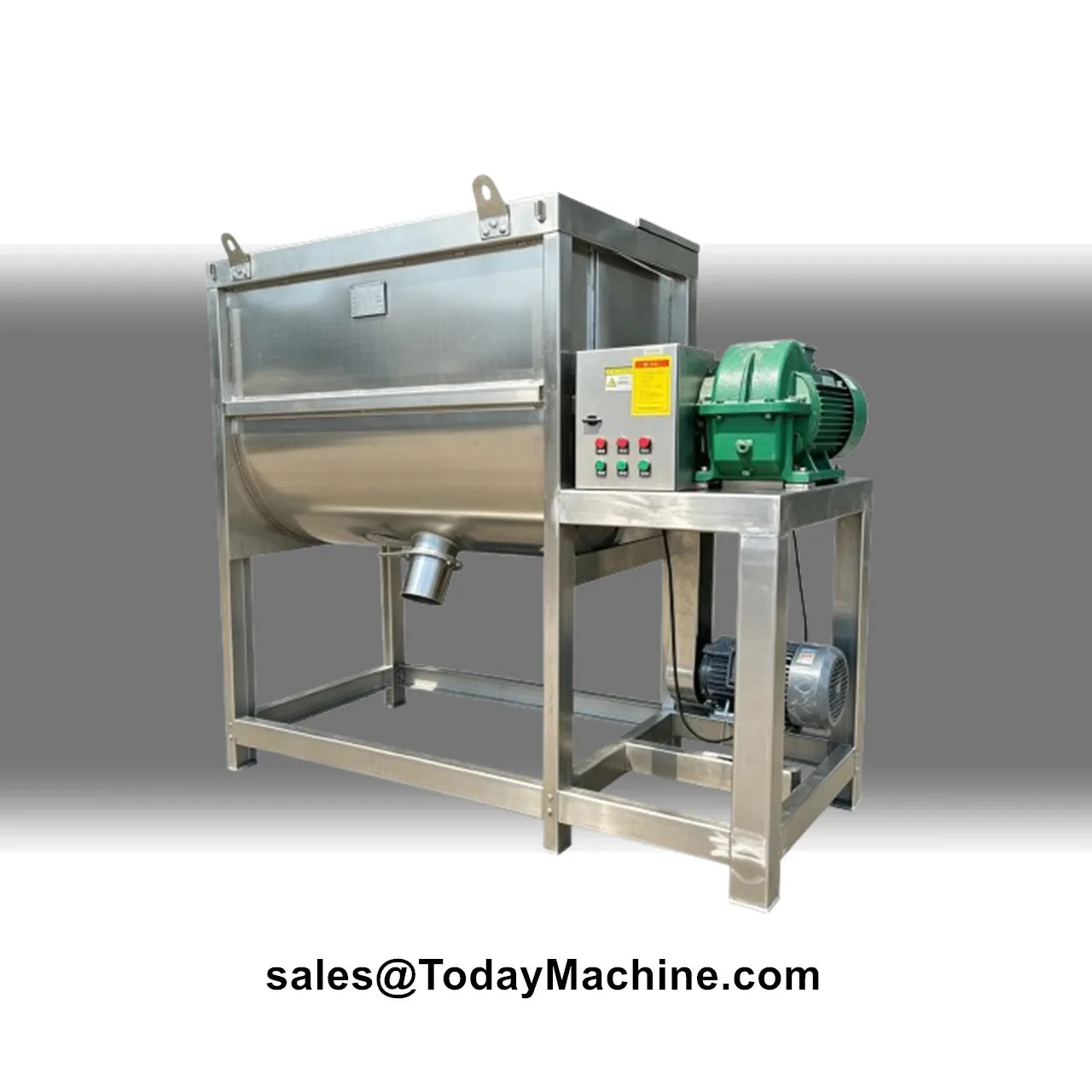 Stainless Steel Flour Dough Mixing Wet Dry Powder Ribbon Blender Mixer