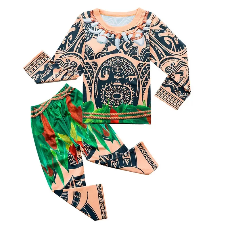 aa Bear House 002, костюм с татуировкой Мауи для мальчиков, костюм с героями мультфильмов, комплект для ролевых игр с длинными рукавами, детский костюм на Хэллоуин, день рождения ParWAT99 ★