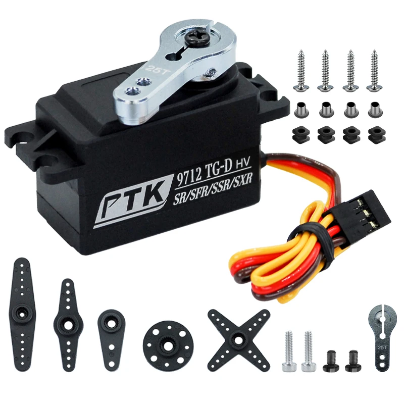 

Metal servo 12KG 20kg Waterproof Compact Short-Body Servo 1/10 Scale Remote Control Vehicle High-Speed SR SSR SXR