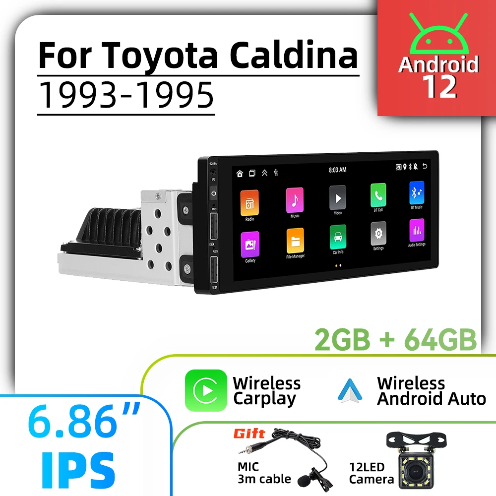 6.86" 1 Din Android… - image