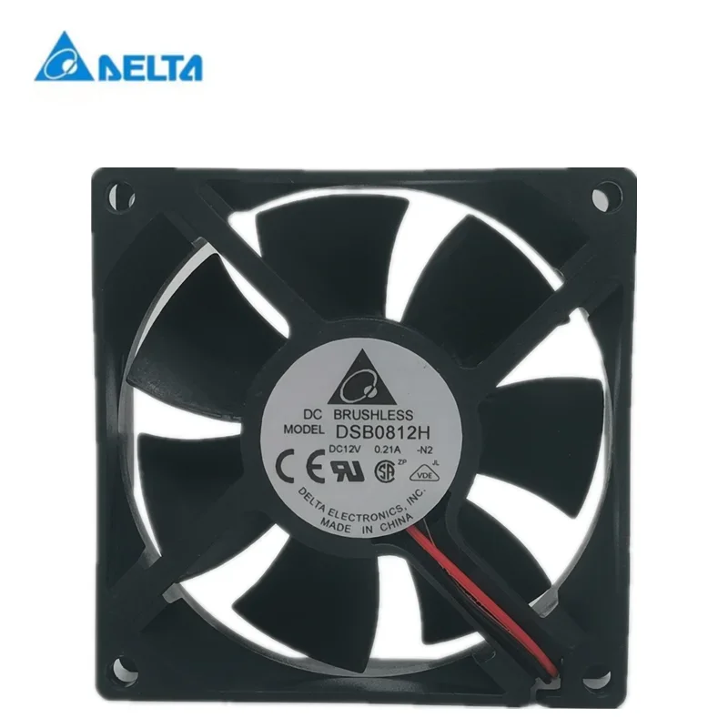 

New delta DSB0812H 8025 12V 0.21a 8cm chassis power silent cooling fan