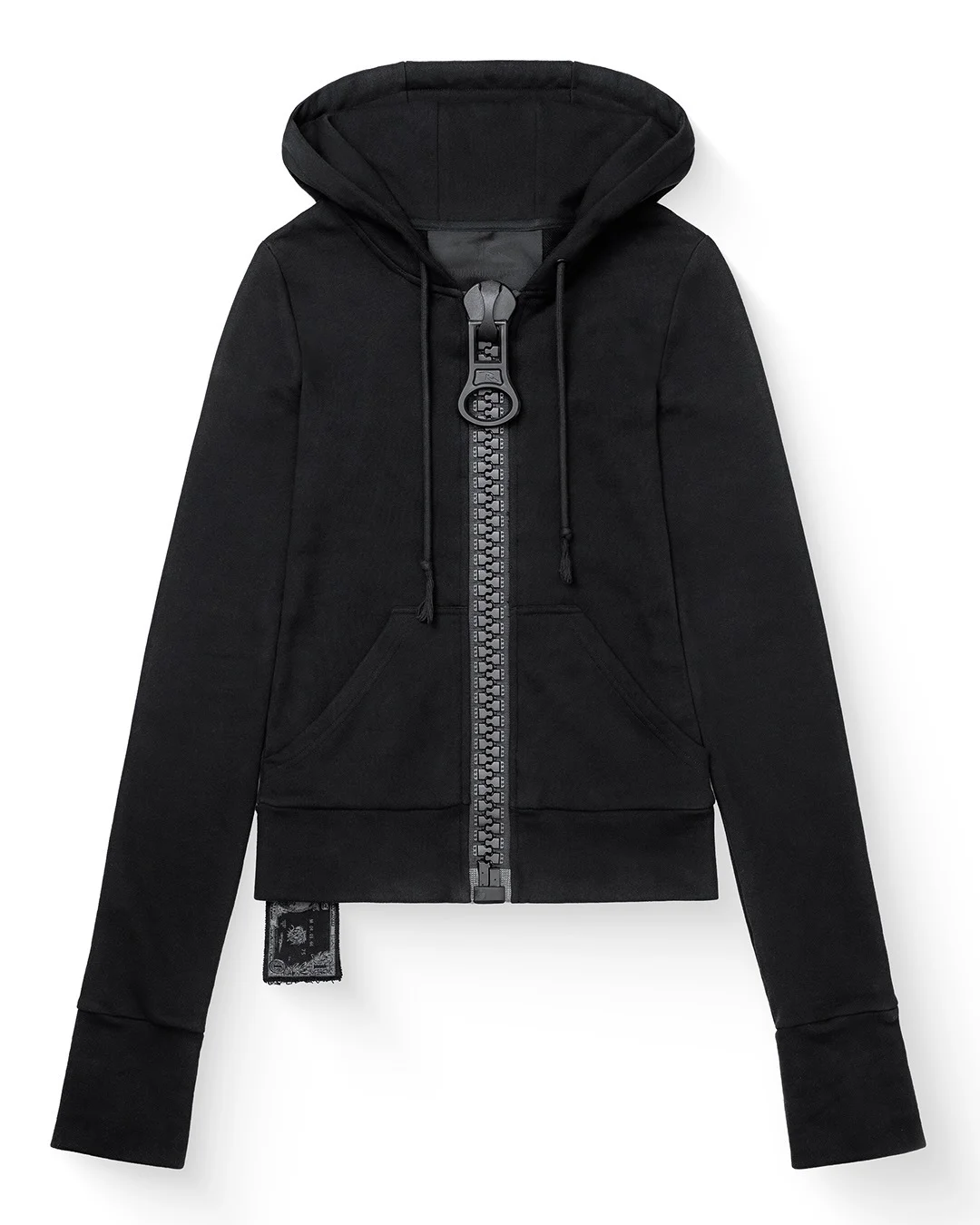 Y2K Großer Reißverschluss Farbblock-Slim-Fit Hoodie Lässiger Einfarbiger INS Street Trend Top Großhandel Personalisiert – Detail 2