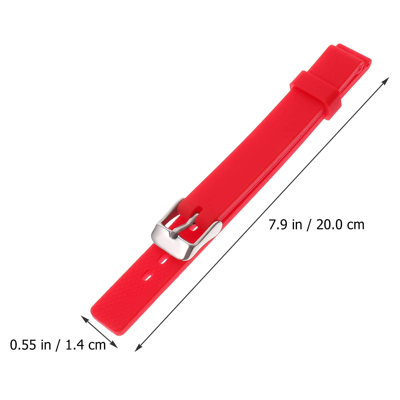 

12Mm Universal Silicone Watch Strap Waterproof Non-Breaking Replacement Band for Everyday Use Red Replacement Watch Band