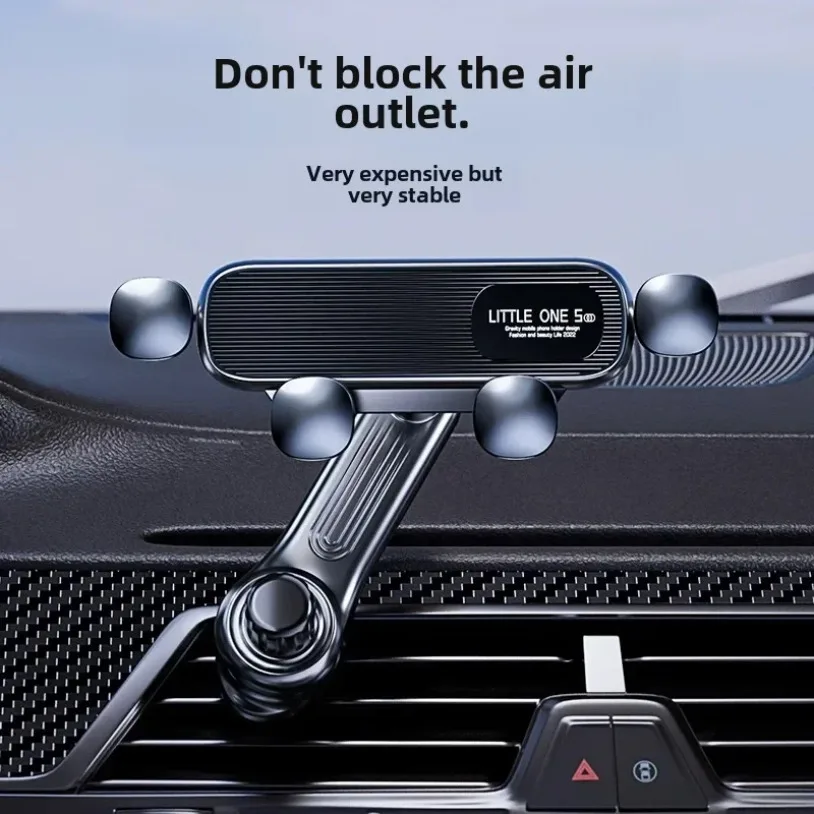Schwerkraft-Autotelefonhalter, Lüftungsschlitzhalterung, Handyhalter im Auto, mobile Unterstützung für iPhone 16–12, Xiaomi, universeller GPS-Ständer