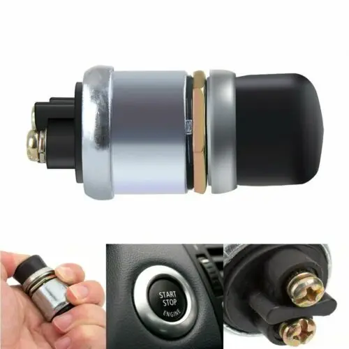 sthus Waterproof Switch 12V 50A  For Push Button Cars Boat Track Horn Engine Start Starter