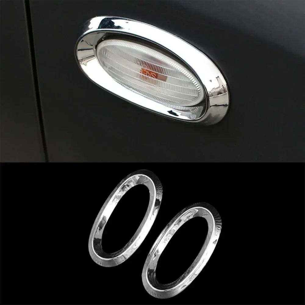 ABS Chrome Side Turn Light Lamp Molding Trim Cover for Nissan Versa Sunny Almera Latio 2011 2012 2013 Car Accessories