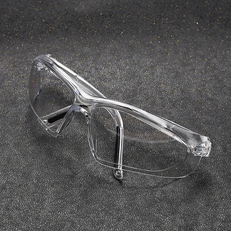 Lunettes de sécurité transparentes anti-éclaboussures, lunettes de protection transparentes, lunettes de travail, anti-UV, lentille coupe-vent, PC, 2 pièces