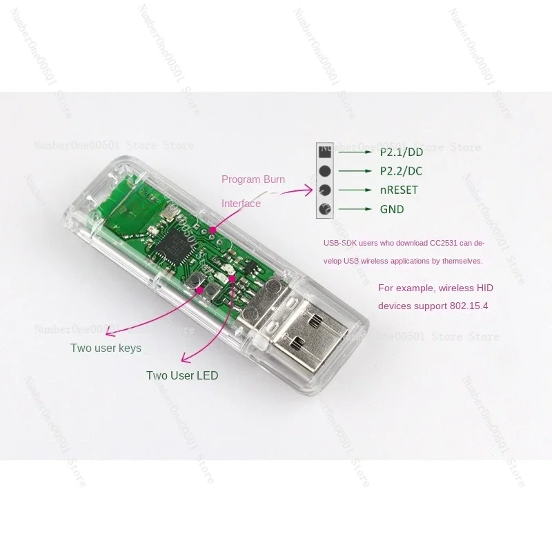 CC2531 USB dongle protocol analyzer, packet capture, development board, border router