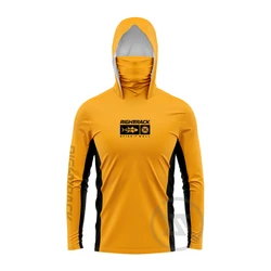New Mask Hoodie Fishing Clothing UV UPF50+ Sun Protection Hiking Camping Breathable Colorful Apparel