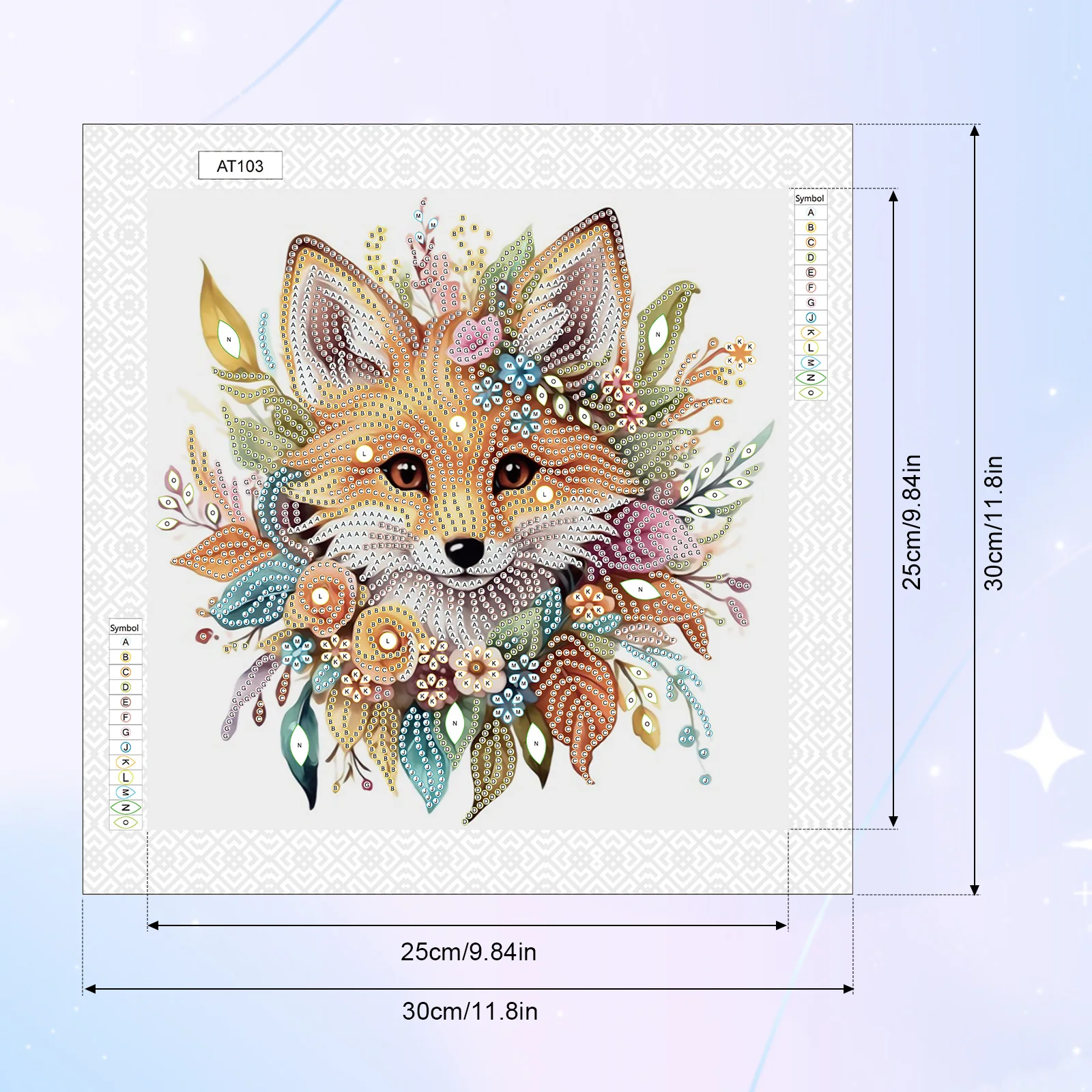 Fox Special Shape Diamond Art Painting Kit for Adult Beginner,Crystal Diamond Special Shape Kit for Home Wall Decoration Gift