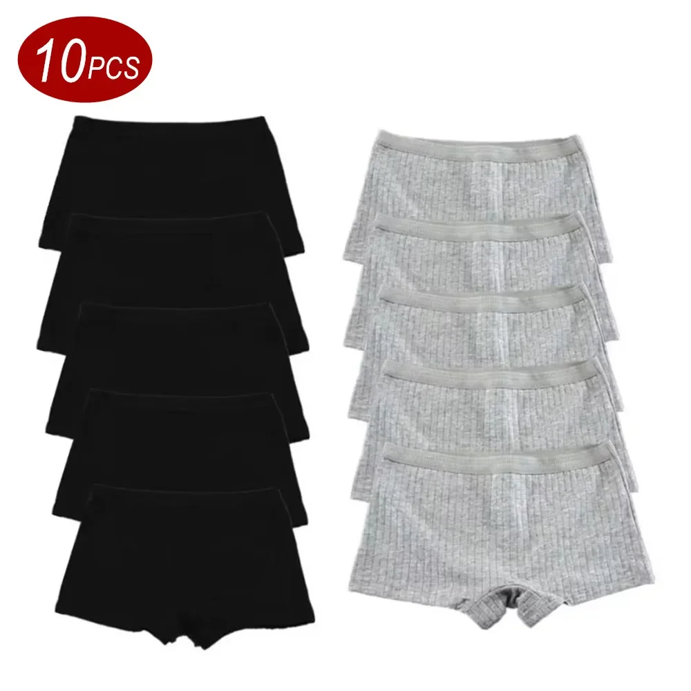 10PCS Fast Shipping M-XL 95% Cotton Boxer Shorts Women Sports Panties Yoga Panty for Female Underpants