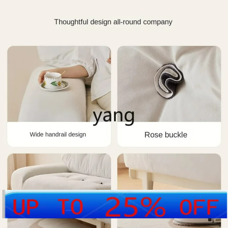 

LH Cream Style Solid Wood Sofa Three-Seat Sofa for Multi-User Living Room Small Apartment