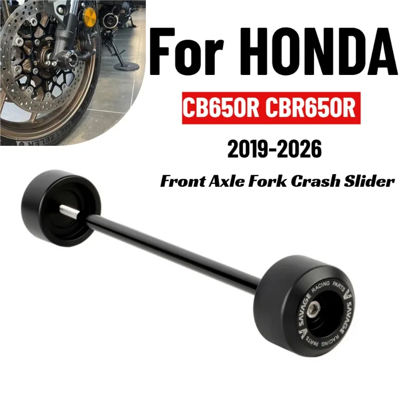 For HONDA CB650R CBR650R Motorcycle Front Axle Fork Crash Slider Wheel Axle Slider Anti-Drop Protector CB 650R 1000R CBR 1000RR