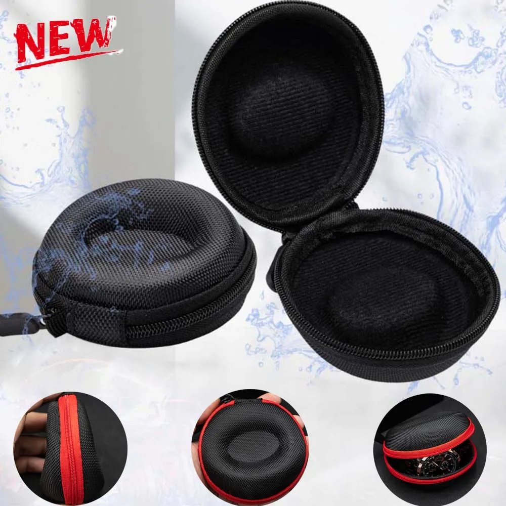 Portable EVA Single Watch Travel Case Watch Storage Organizer Box Watch Holder Waterproof for Smartwatches Zippered Container