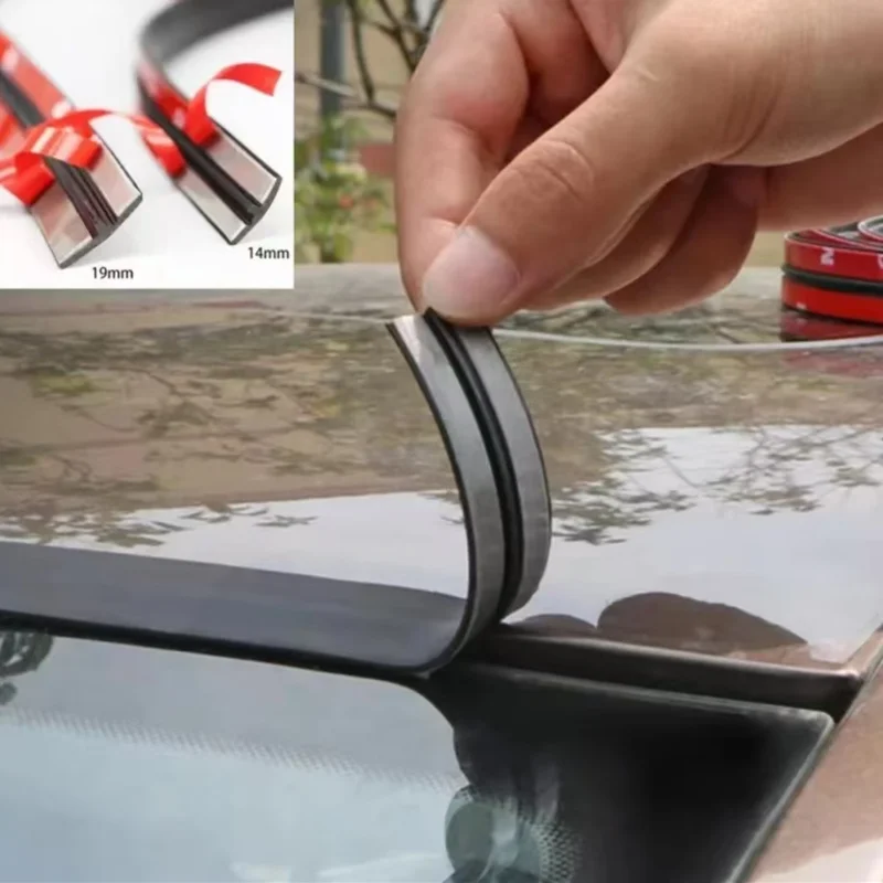 2/8meters Rubber Car Seals Edge Sealing Strips Auto Roof Windshield Car Sealant Protector Anti-collision Strip Window Seals