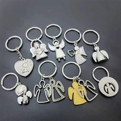 Angel Couple Key Chain New Car Key Ring Women Angel Metal Keychain Pendant Lovers Group Patry Jewelry Key Holder Gift