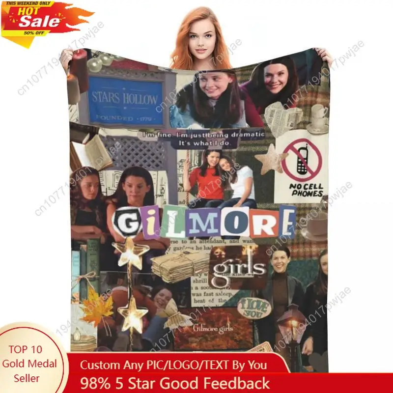 

Gilmore Girls Flannel Blankets Quality Warm Soft TV Show Throw Blanket Winter Camping Living Room Funny Bedspread