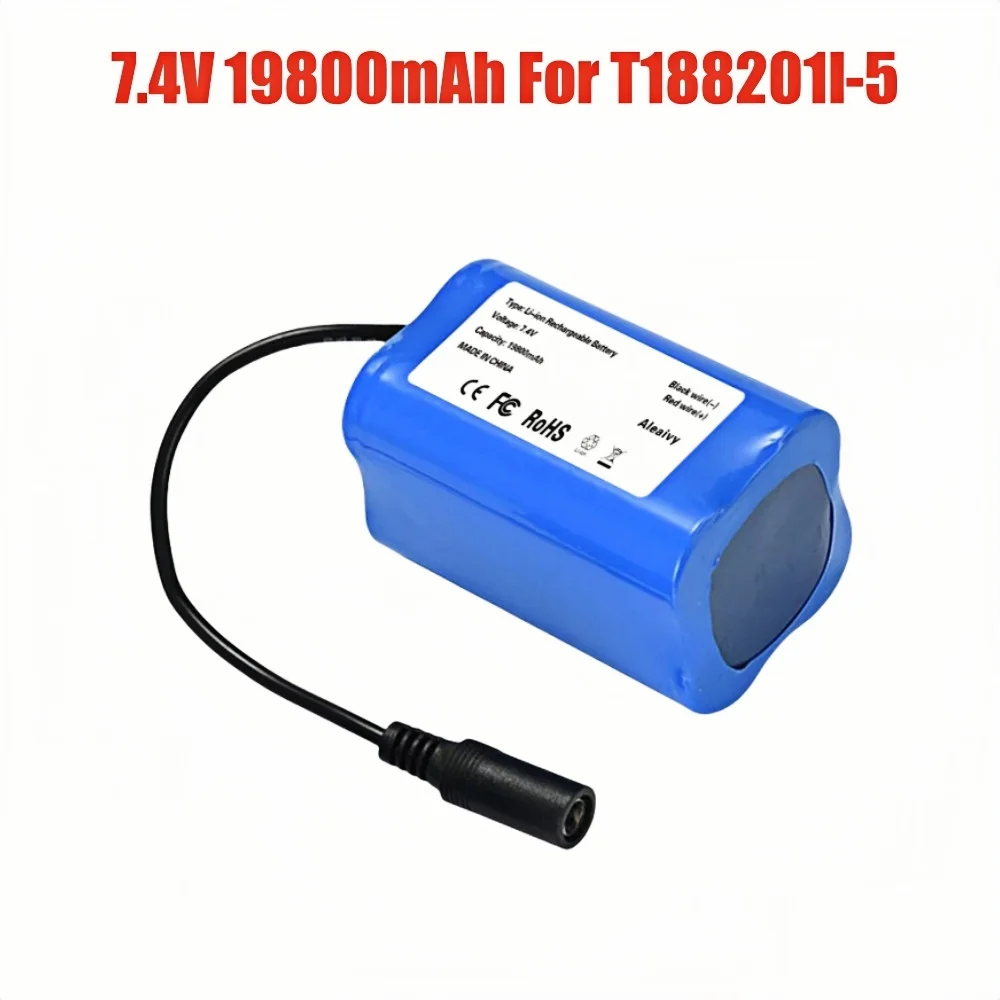 Original T1882011-5 T888 V007 H18 C18 2S2P 7.4V 19800mAh Li-ion Battery Pack for Remote Control/RC Fishing Bait Boat Battery