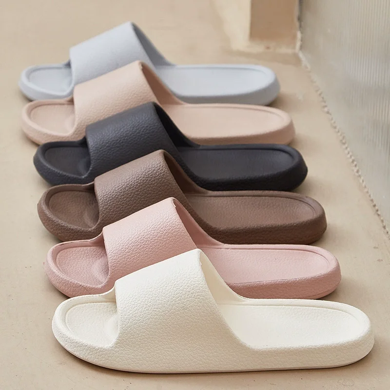 

EVA Men Sandals Flip Flops Man Slippers Solid Color Non-slip Soft Sole Comfortable Shower Slippers Outdoor Couple Shoes Summer