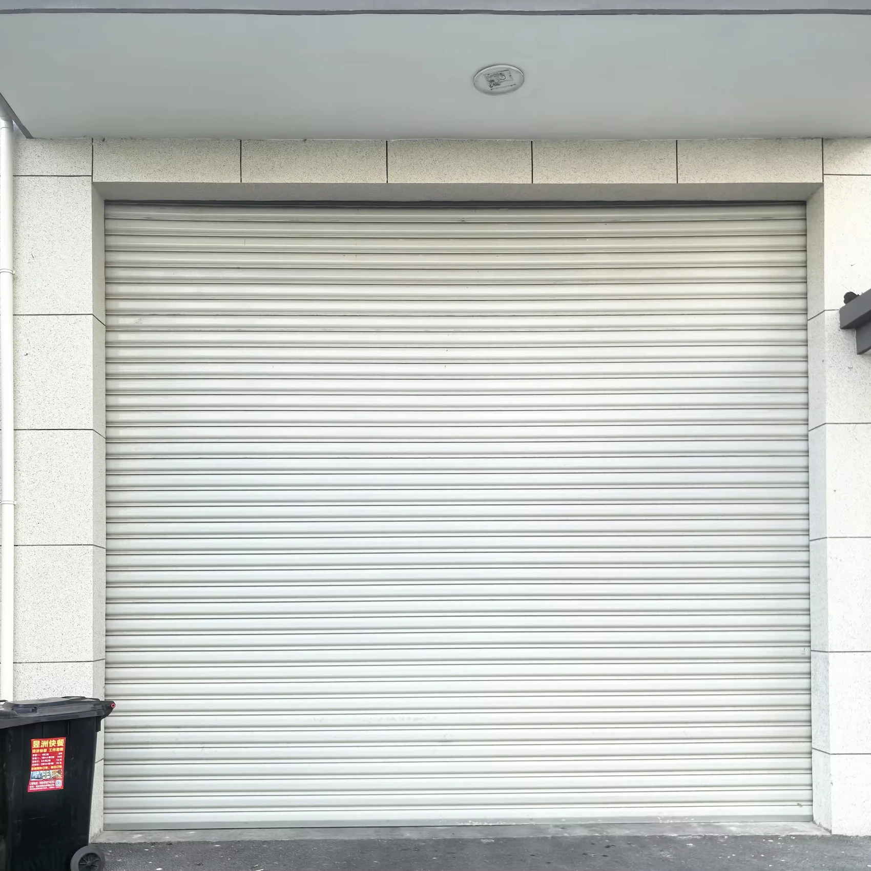 Customization Stainless Steel Rolling Shutter Doors For Houses Exterior Front Entry Doors With Motor Fireproof And Windproof