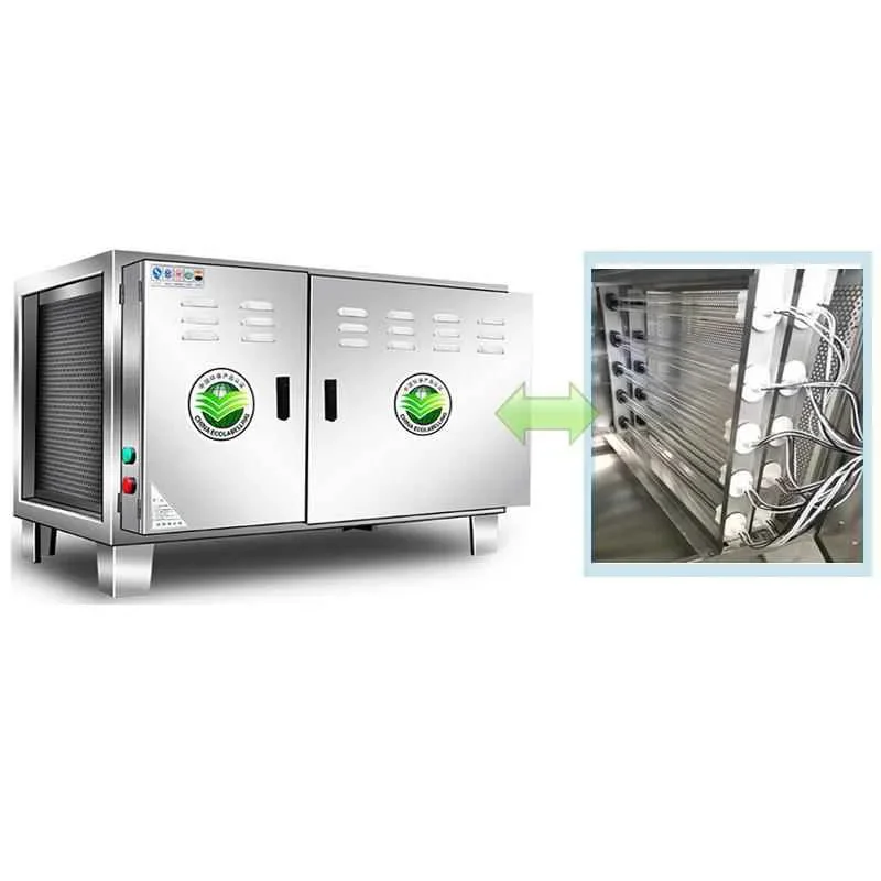 Commercial Grease Exhaust Purifier with Low-Height Exhaust: All-in-One Unit for Restaurant, Catering(Customized)