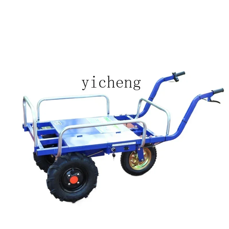 

ZF электрическая сельскохозяйственная трехколесная тележка, двойная четырехколесная транспортная тележка для скелелазания