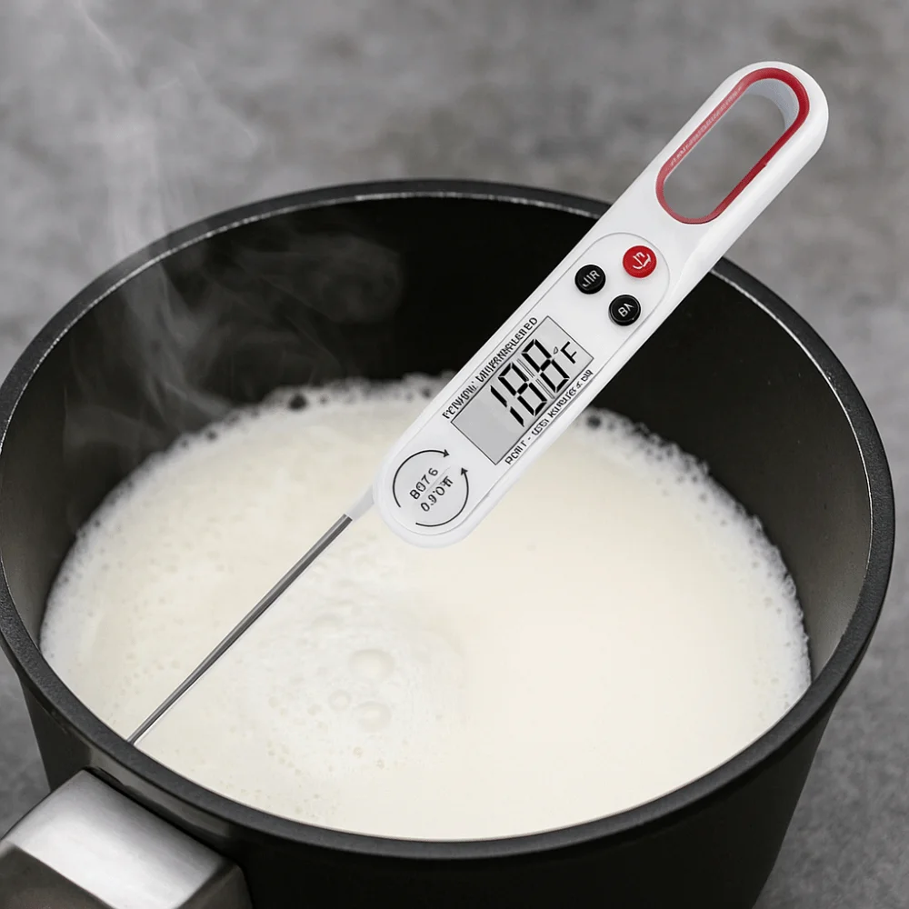 Instant Read Digital Meat Thermometer Waterproof High Precision Food Temperaure Sensor Switchable Units Cooking Thermometer Oven