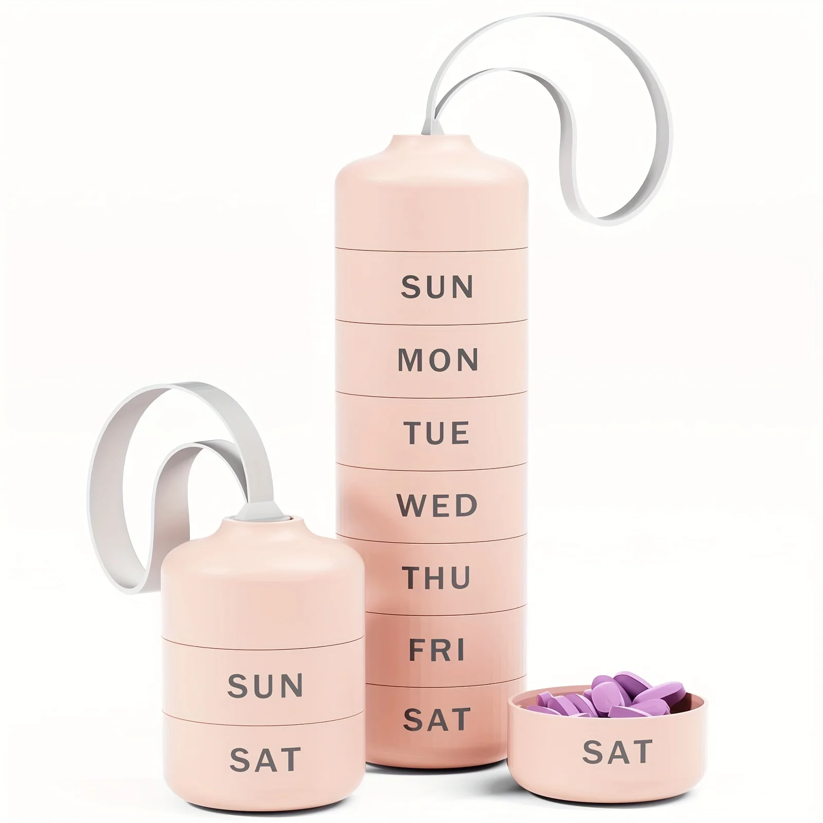 

New Portable Pill Case for Travel Metal Pill Organizer Waterproof Pill Box Pill Case Container Medicine Bottle Organizer Weekly