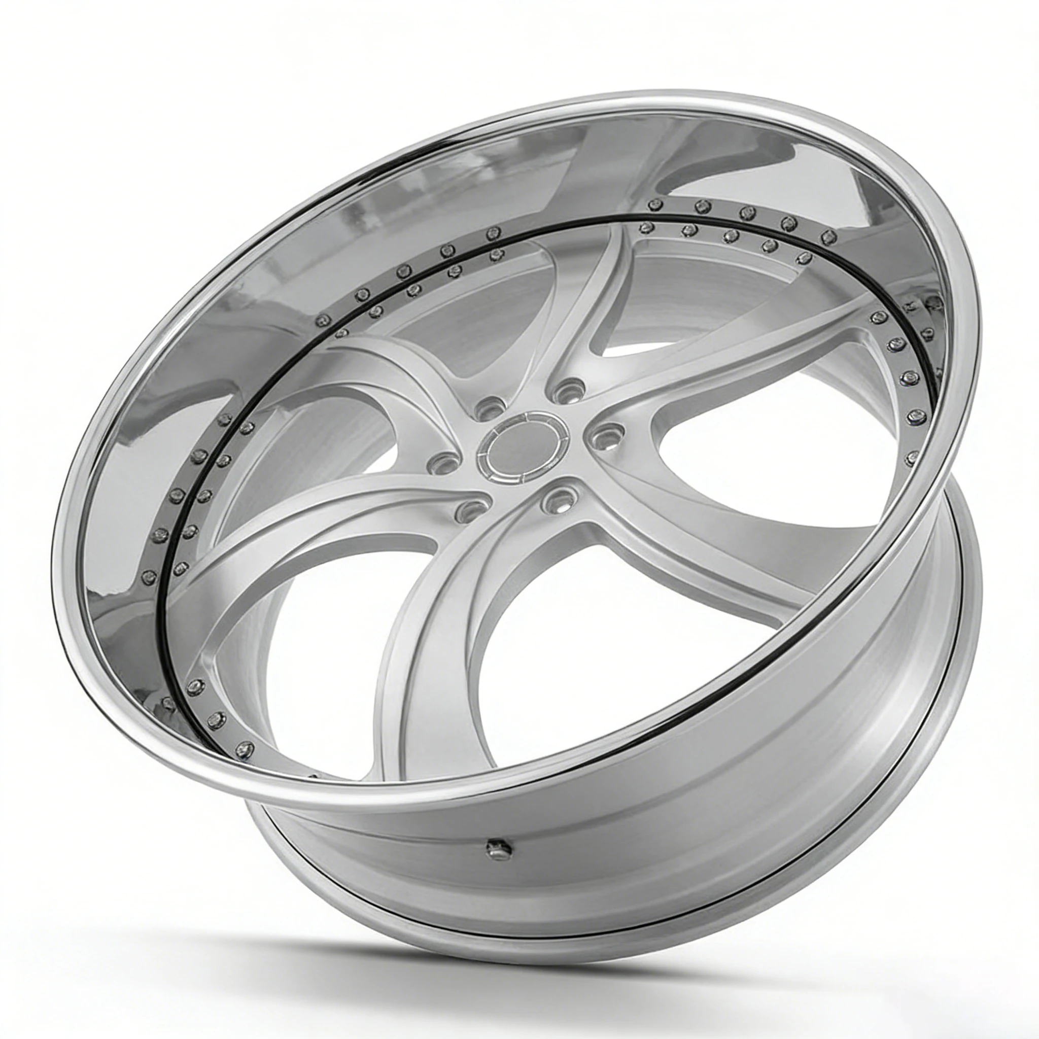 18 20 22 24 26 28 Inch 2-Piece Custom Forged Wheel Rims Multi PCD 5x120 5x114.3 5x112 5x130 Passenger Car Rims