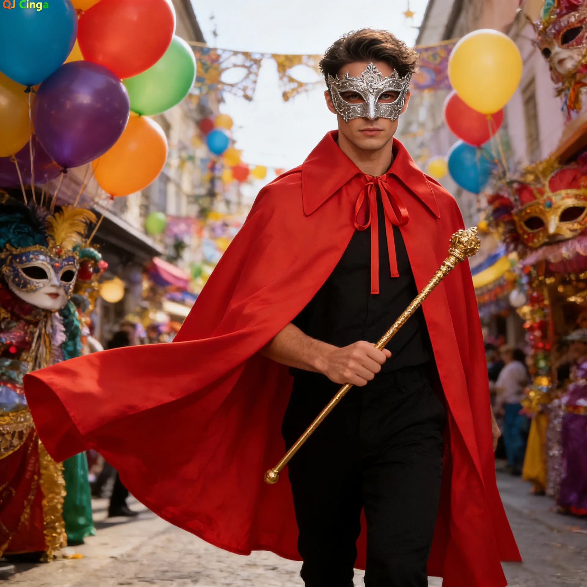 

Красная накидка унисекс на Хэллоуин 2026, черная винтажная куртка без рукавов в стиле стимпанк с отложным воротником.