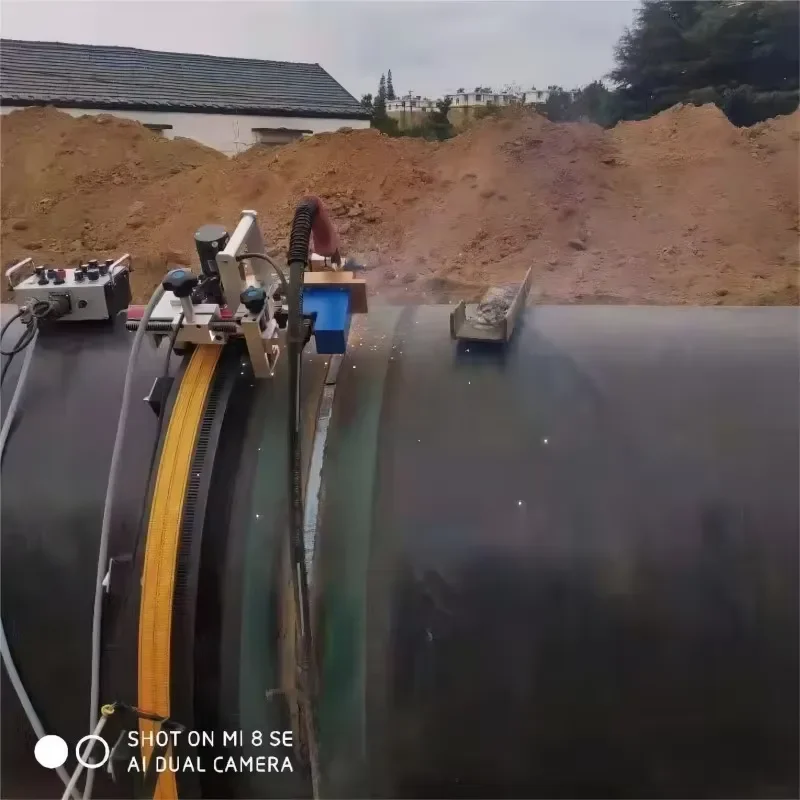 KA-H10 Yuehongbo Large Tank Self-Suction Pipeline Welding Machine AC220V/DC24V Orbital Circumferential Seam Mig Tractor Track