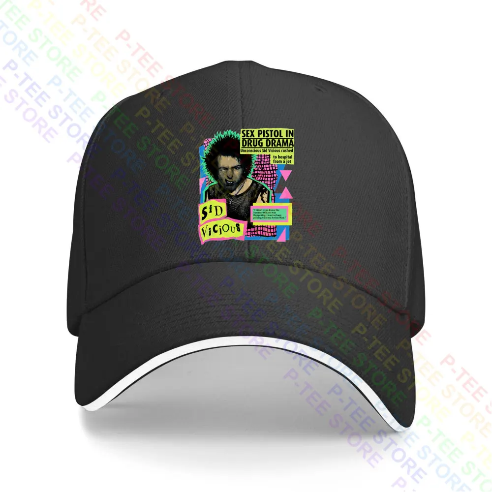 Sid Viciuos Sex Pistols Punk Rock Tour Concert Baseball Cap Snapback Caps Knitted Bucket Hat