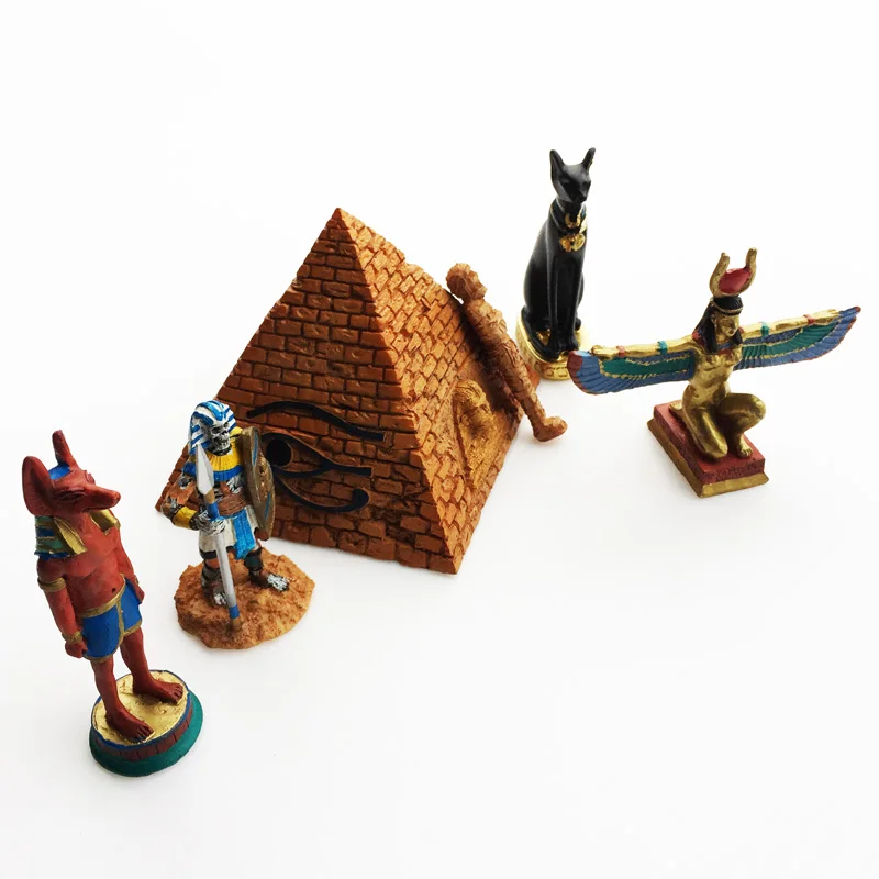 Egypt Travelling Souvenirs Figurines Pyramid Isis Anubis Miniatures Wedding Birthday Gifts Home Decoration Desk Ornaments