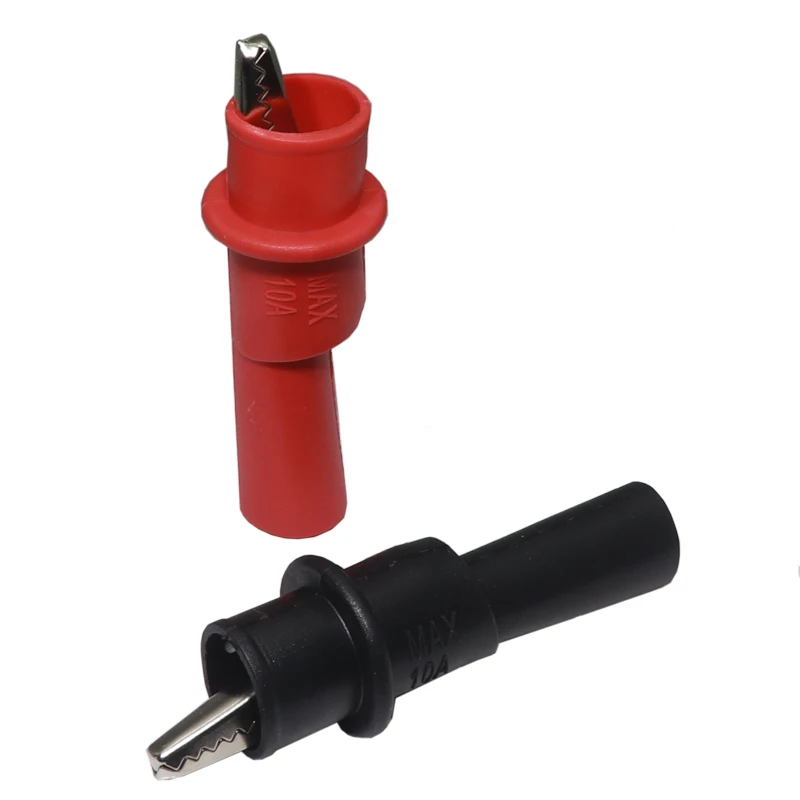 【2PCS】Alligator Crocodile Test Clip Clamp For Multimeter Tester Probe