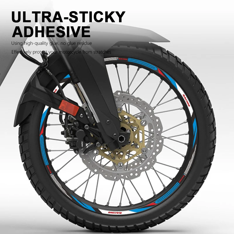 Pegatina para rueda de motocicleta, cinta para llanta de 21 y 18 pulgadas, calcomanía impermeable para Honda Transalp XL 750 2023 Transalp XL750,