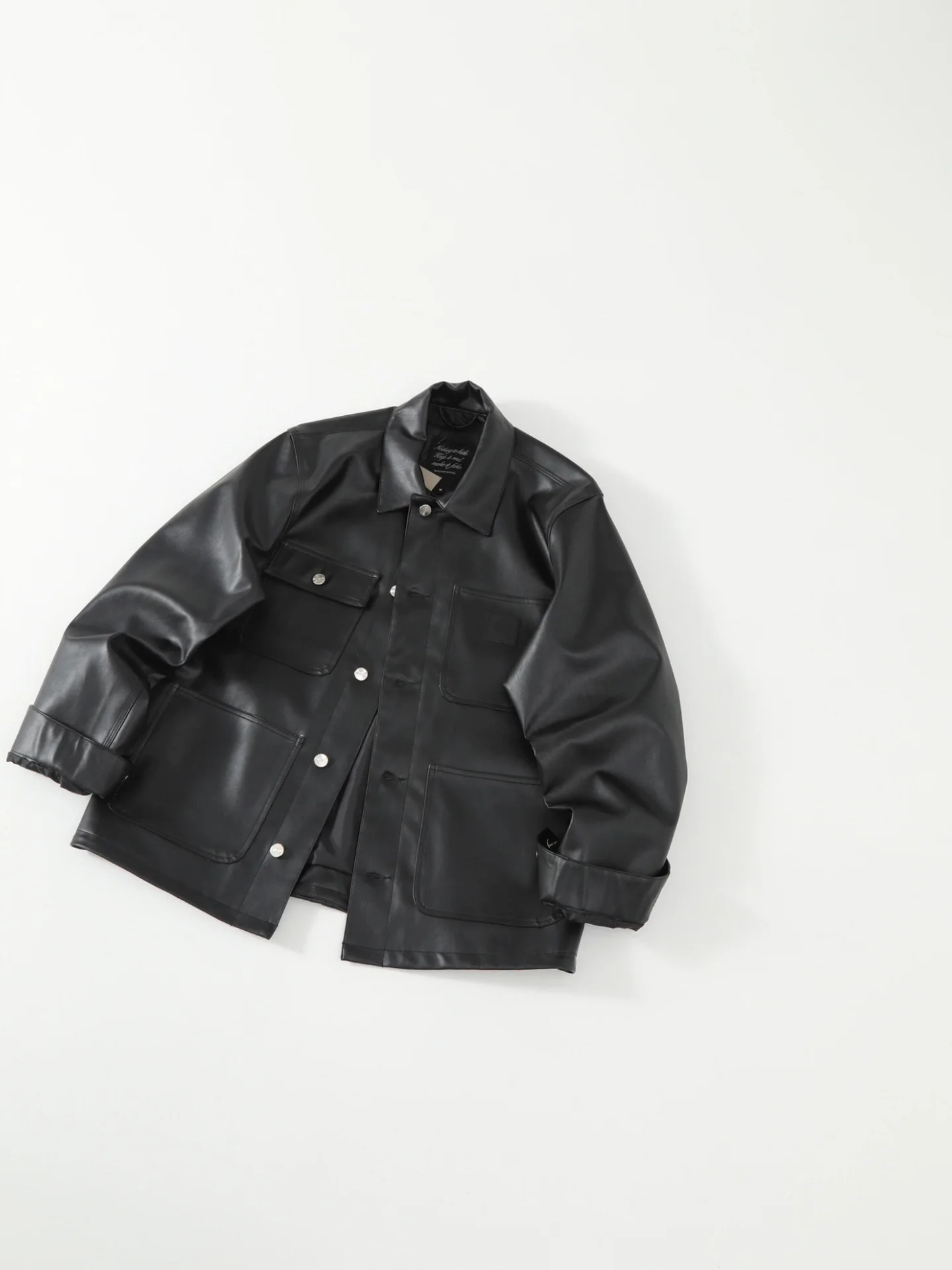 

American Street Sle Michigan Retro Money Wind Super Fiber PU Leather Jaet Couple's Sle 3D Tailoring Stand Fit