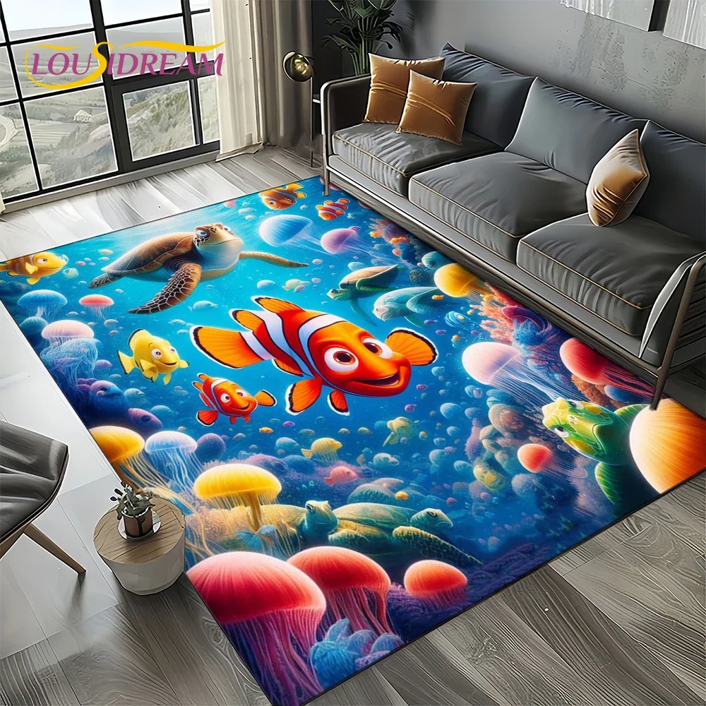 Cartoon 27 Style Cute Finding Nemo Sea World Carpet Rug for Bedroom Living Room Home Sofa Decoration,kids Large Decor Floor Mat