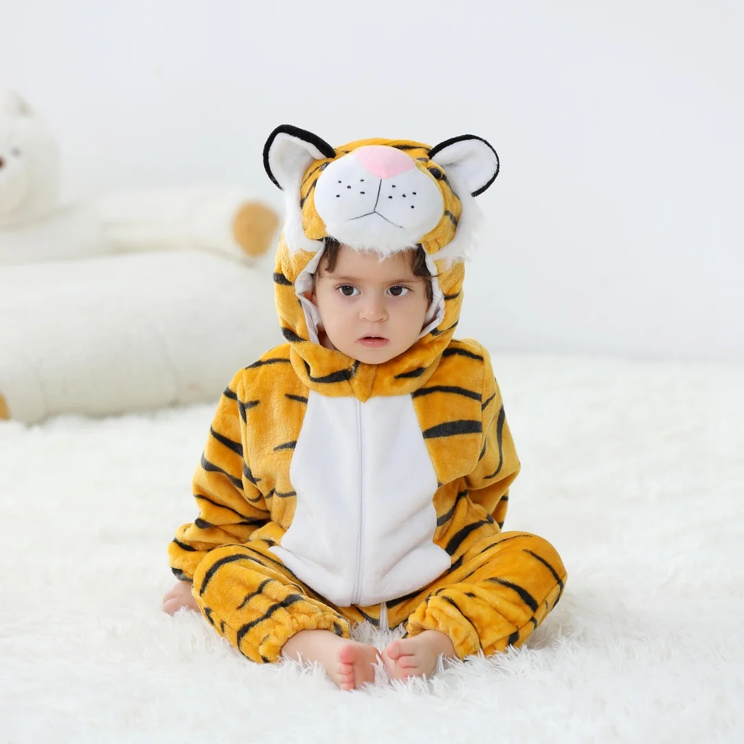 Baby Kigurumi Unicorn Panda Rabbit Cartoon Romper Newborn Infant Kids Animal Jumpsuit Girls Boys Anime Cosplay Pyjama Costumes