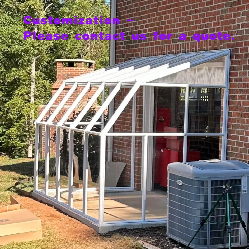 custom.Factory Price Winter Wind Resistant Garden Solarium Sunroom Aluminum Glass House Outdoor Patioen Glass Room