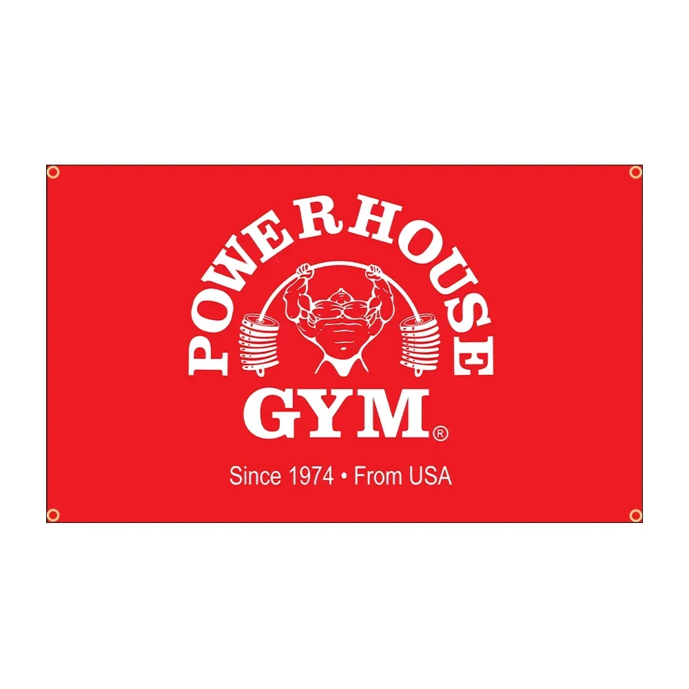 90x150cm Power House Flag Polyester Printed GYM  Banner For Decor