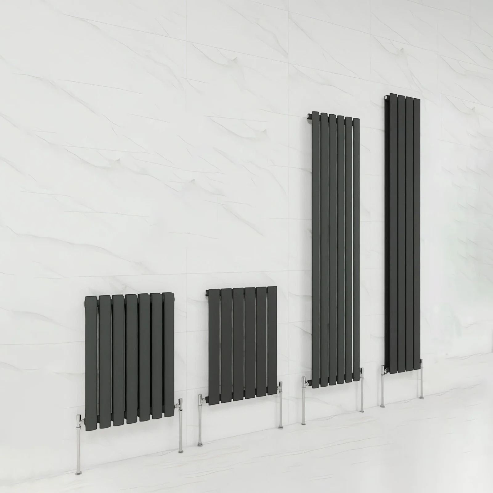

Антрацитовый горизонтальный вертикальный радиатор, овальная колонна, плоская панель, центральный обогревательный радиатор для домашней системы обогрева котла