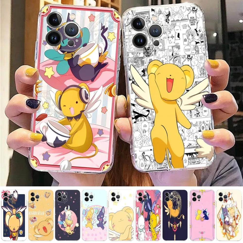 Funda de teléfono Sakura Card Captor para iPhone 15 8 7 6 6S Plus X SE 2020 XR XS 14 11 12 13 Mini Pro Max