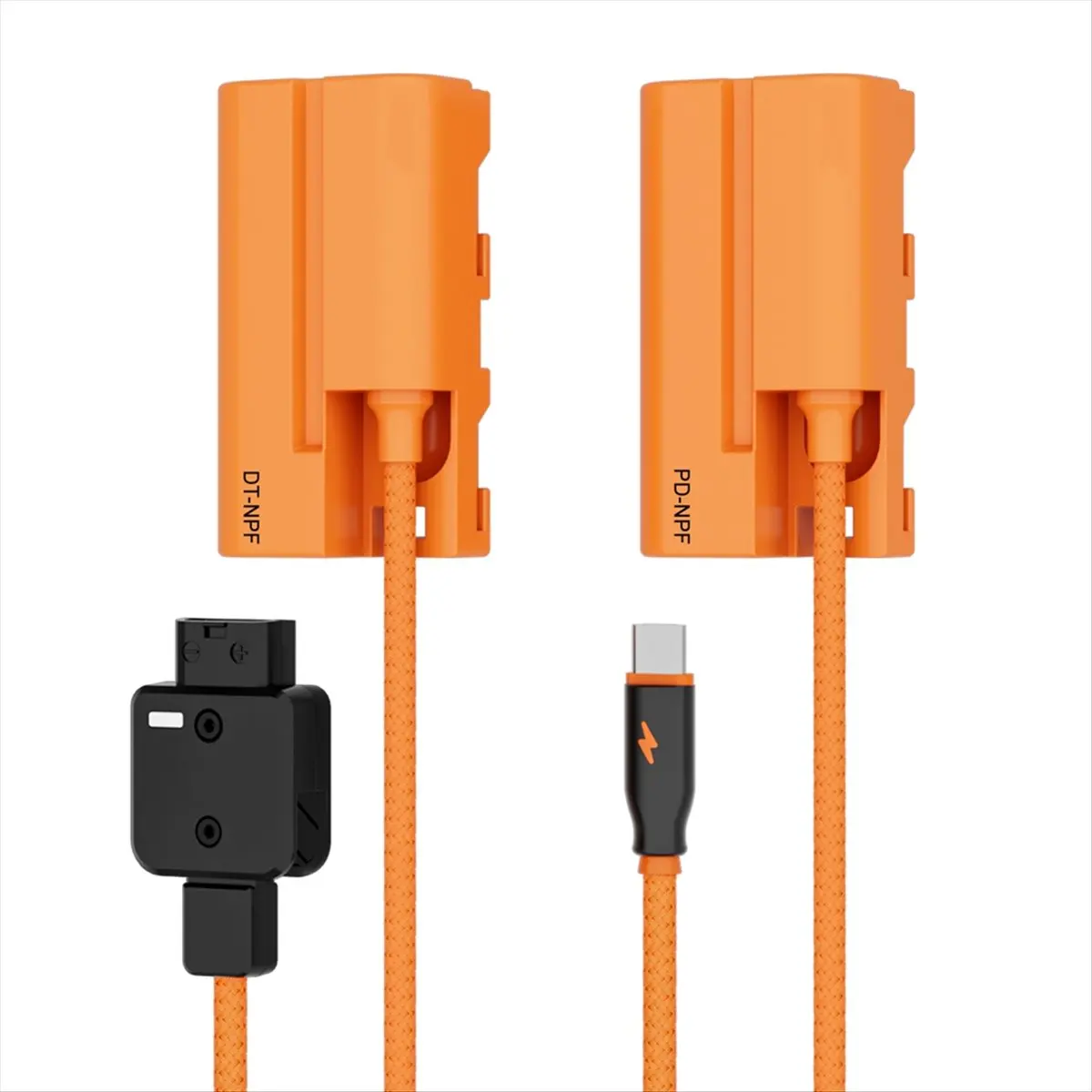TCE DT-NPF D-Tap to NPF Dummy Battery Cable for NP-F970 F960 F950 F770 F750 F570 F550 Battery External Power Supply