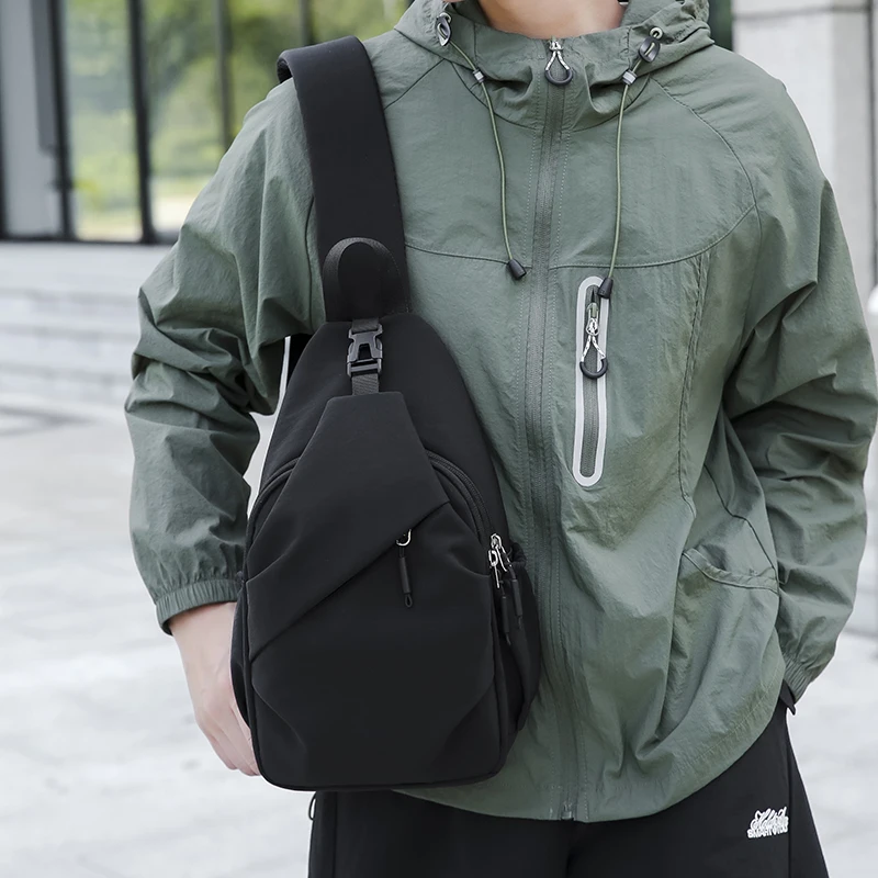 Unisex Große Kapazität Brusttasche Lässige Reise Wasserdichte Einzelschultertasche Einfache Multifunktionale Umhängetasche – Detail 29