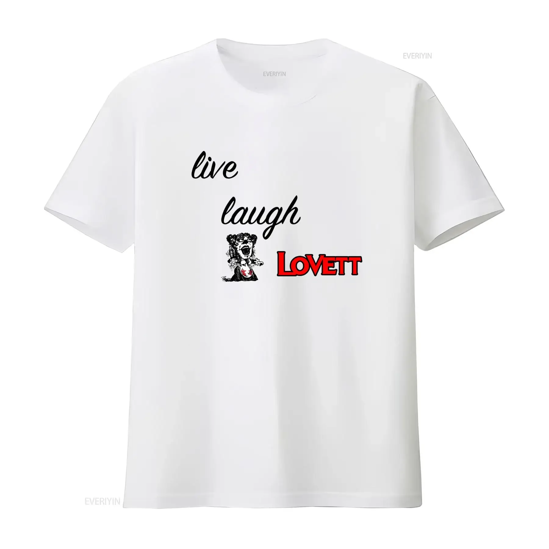 Live Laugh Lovett Sweeney Todd Heavy Cotton T Shirt for Fleet Street Fans Broadway Sondheim Musical Theater vintage Washed