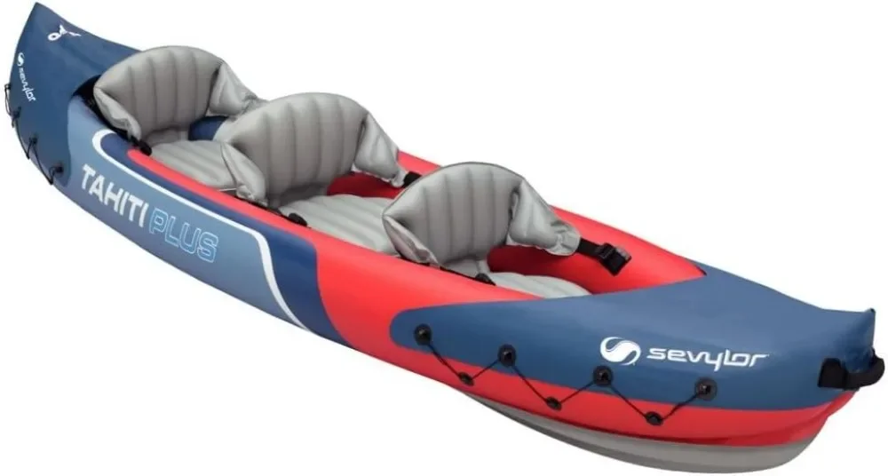 SEVYLOR Tahiti Plus Hinchable, Kayak Blau Rot Gradu 385 X 90 Cm 205516, Azul (Azul), 363 X 88 Cm